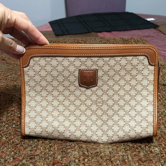 Celine Handbags - SOLD❤️Authentic Vintage Celine Macadam Small clutch